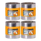 Kit 4 Fita Manta Asfáltica Alumínio Multiuso 10cm X 10m Sika