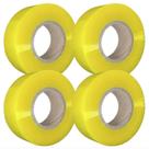 Kit 4 Fitas Largas Transparentes 40mm x 300m Alta Resistência