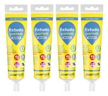 Kit 4 Fixtudo Bisnaga Branco 70g Quartzolit