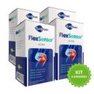 Kit 4 Flex Sensor Ultra 60Caps Colágeno2 Cúrcuma Hialurônico