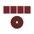 Kit 4 Folhas Abrasiva Scotch Brite 225x275mm + 1 Disco Abrasivo