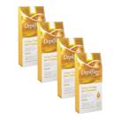 Kit 4 Folhas Prontas Facial Depilação Cera Depilflax Natural 96 Unid.