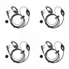 Kit 4 Fone Simples Lapela Para Radio Comunicador Uv-16 Plus