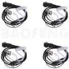 Kit 4 Fones de Silicone Para Rádio Comunicador RC3002 777S UV6R