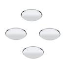 Kit 4 Formas Assadeiras Pizza Tramontina Inox 35cm Torta Pão