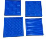 Kit 4 Formas de Silicone Gesso para Paredes 3D
