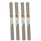 Kit 4 Forros Antiderrapante Armário Gaveta Geladeira 90x45cm Cor:Bege