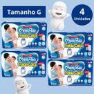 KIT 4 FRALDA CALCA MAMYPOKO SUPER SECA G/32 un (AZUL)