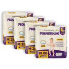 Kit 4 Fralda Descartável Pequerrucho Pants Toque Macio Hipoalergênico - Tamanho M - Total 104 Unidad
