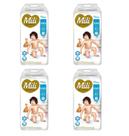 Kit 4 Fralda Infantil Love & Care XXG Mega 40 Unidade - Mili