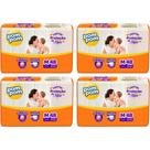KIT 4 Fralda Pom Pom Derma Protek Mega Tamanho M C/ 48 Unidades