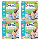 KIT 4 Fraldas Calça Adulto Lifree Super Conforto Tamanho P/M C/ 16 Unidades