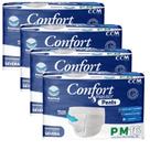 Kit 4 Fraldas Geriátricas Confort Master Pants Jumb P/M 16Un