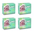 Kit 4 fraldas infantis pacote com 20 tiras lippy baby p Kit 4 fraldas infantis pacote com 20 tiras lippy baby p