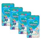 Kit 4 Fraldas Pampers para Água Splashers Baby Shark P-M com 12un cada