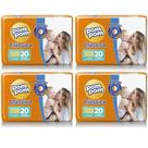 KIT 4 Fraldas Pom Pom Clássica Jumbo Tamanho XG C/ 20 unidades