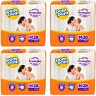 KIT 4 Fraldas Pom Pom Derma Protek Jumbo Tamanho M 28 unidades