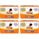 KIT 4 Fraldas Pom Pom Derma Protek Mega Tamanho P C/ 54 Unidades