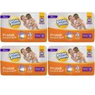 KIT 4 Fraldas Pom Pom Protek Grandinhos c/ 14 unidades
