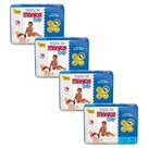 Kit 4 Fraldas Turma da Mônica Baby Mega XXG com 36un cada