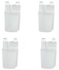 Kit 4 Frasco Duplo Cumc Aplicador Dosador Plástico 1L Dosador 80ml