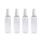 Kit 4 Frascos Para Viagem 100ml Com Tampa Spray.