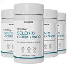 Kit 4 Frascos Selênio Zinco Cobre Quelatos Suplemento Alimentar Natural 240 Cápsulas Produto puro Kit 4 Frascos Selênio Zinco Cobre Quelatos Suplemento Alimentar Natural 240 Cápsulas Produto puro