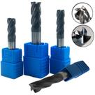 Kit 4 Fresa Metal Duro 4 Cortes Topo Reto 2, 3, 5 e 10mm