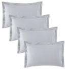 Kit 4 fronha 3 abas - 50 x 70 - cimento queimado - bom sono