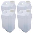 Kit 4 Galão Branco Leitoso Virgem Armazenamento De Produtos Perigosos 5L OFERTA