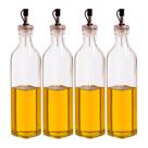 Kit 4 Galheteiro Garrafa para Azeite Vidro com Bico Dosador 530ml Haüskraft