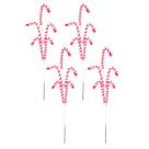 Kit 4 Galho Bengala Candy Vermelho Branco Arvore Natal 50Cm Kit 4 Galho Bengala Candy Vermelho Branco Arvore Natal 50Cm