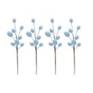 Kit 4 Galhos Mini Ovinhos Azul 40cm Decoração De Páscoa