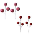 Kit 4 Galhos Natalinos Com 3 Bolas 49cm Cada.