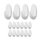 Kit 4 Gancho Adesivo Ambar P 500g Branco Com 4 Pçs Tekbond