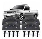 Kit 4 Gancho da Caçamba Ford Courier 1997 a 2013 + Parafuso