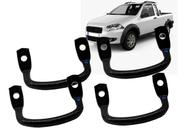 Kit 4 Gancho Lateral Caçamba Traseira Pick Up Strada