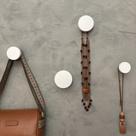 Kit 4 Ganchos pendurador de parede bola MDF 15mm 4 tamanhos