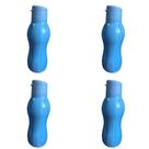 Kit 4 Garrafa Squeeze Garrafinha de Água 650ml Plástica Academia Livre de BPA Estilo Tupperware ECO