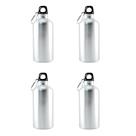 Kit 4 Garrafas Chaveiro Mosquetão 400ml Personalizável