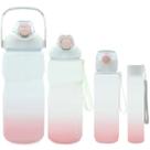 Kit 4 Garrafas De Água Squeeze Motivacional Academia Canudo