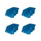 Kit 4 Gavetas Plástica Empilhável N.5 Azul 42002 Presto Kit 4 Gavetas Plástica Empilhável N.5 Azul 42002 Presto