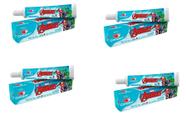 Kit 4 Gel Dental Marvel Avengers Sabor Morango - Condor Kit 4 Gel Dental Marvel Avengers Sabor Morango - Condor