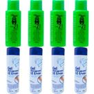 Kit 4 Gel Detonador com 21 Ervas + 4 Gel 32 Ervas Pernas Pés Costas e Articulações