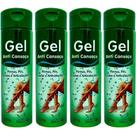 Kit 4 Gel Massageador Anti Cansaço 220g Pernas, Pés, Costas e Articulações
