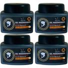 Kit 4 Gel Massageador Cartilagem de Tubarão 240g Arnica Alecrim Copaíba