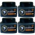 Kit 4 Gel Massageador Cartilagem de Tubarão 240g Arnica Alecrim Copaíba