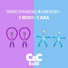 Kit 4 girafas estica e gruda melman pop it tubo tiktok com luz brinquedo para crianças Kit 4 girafas estica e gruda melman pop it tubo tiktok com luz brinquedo para crianças