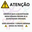 Kit 4 girafas estica e gruda melman pop it tubo tiktok com luz brinquedo para crianças