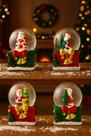 Kit 4 Globo De Neve Casinha Do Papai Noel De 7cm Enfeite Kit 4 Globo De Neve Casinha Do Papai Noel De 7cm Enfeite